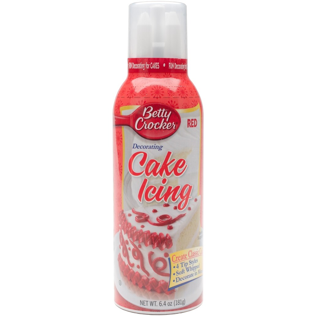 Shop Betty Crocker Decorating Cake Icing Can 6 4oz Red Overstock