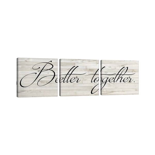 slide 2 of 7, iCanvas "Family Inspiration III" by Alicia Ludwig 3-Piece Canvas Wall Art Set