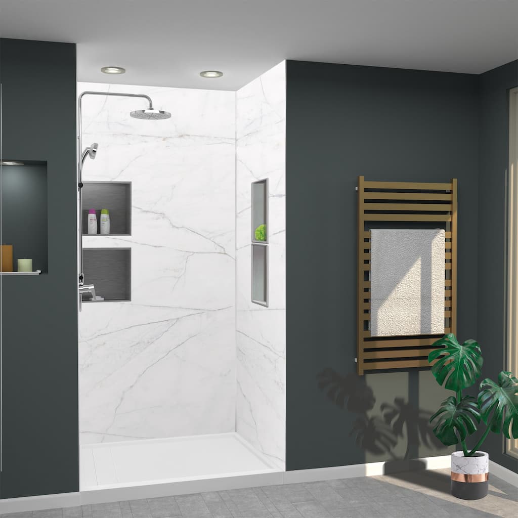Transolid TWK483696 Titan 48-in x 39-in x 96-in Shower Wall Kit - 48x39x96
