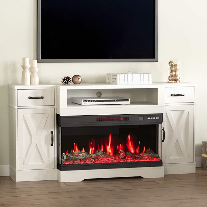 36'' Electric Fireplace with Remote Control