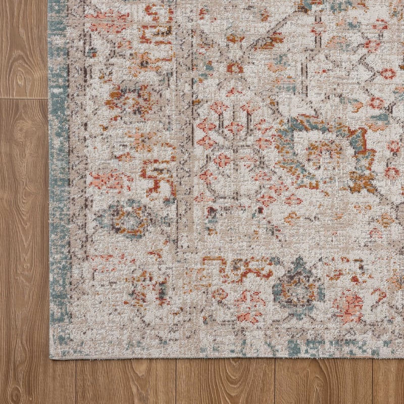 Sevita Caramel Botanical Area Rug