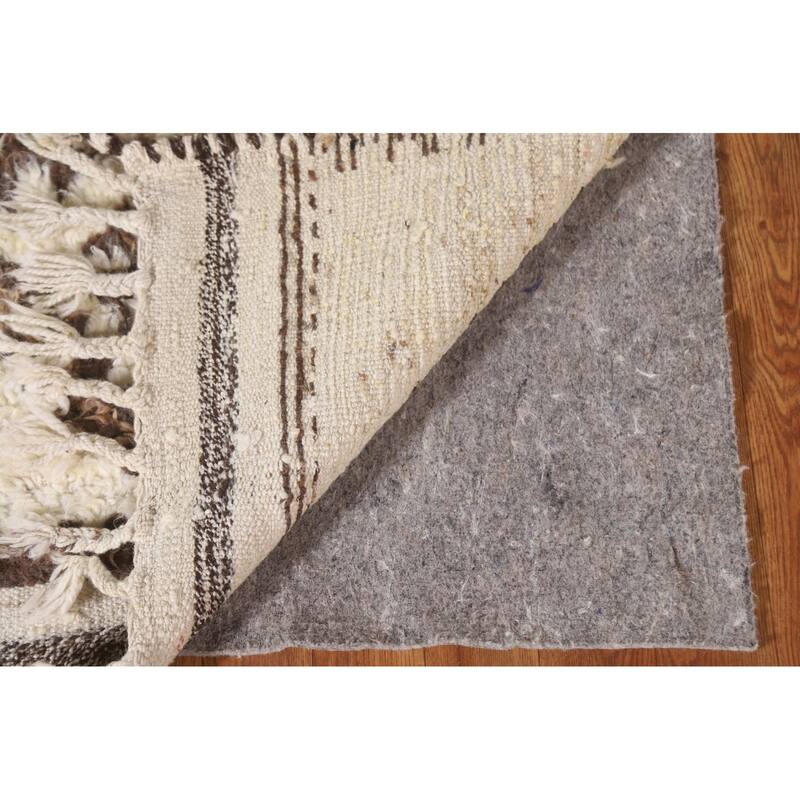 Geometric Anatolian Runner Rug Handmade Wool Carpet - 2'11"x 10'8"