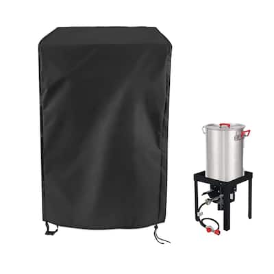 Heavy-Duty Waterproof Turkey Fryer Cover - All-Weather Protection , Outdoor Deep Fryer & Seafood Boil Pot