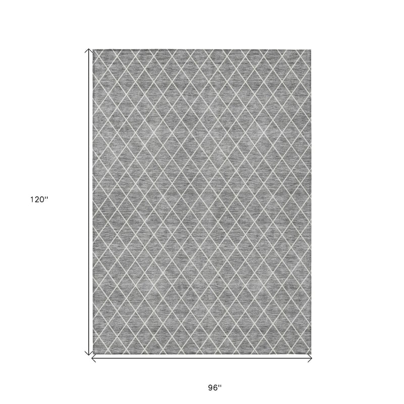 HomeRoots Geometric Transitional Rectangle Outdoor Rug