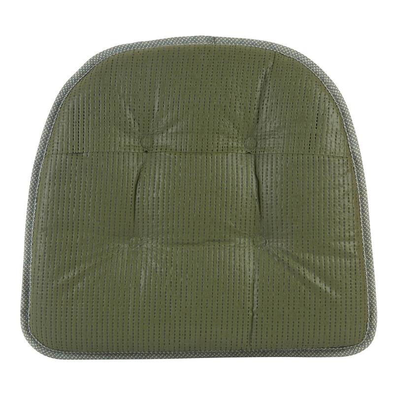 Klear Vu Non-Slip 15" x 16" Omega Tufted Dining Chair Cushion Set