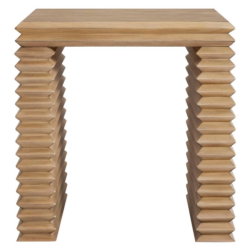 Canto Square 24" Stacked Design End Table