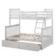 preview thumbnail 5 of 5, Twin Over Full Bunk Bed with Storage Drawers and Safety Rails