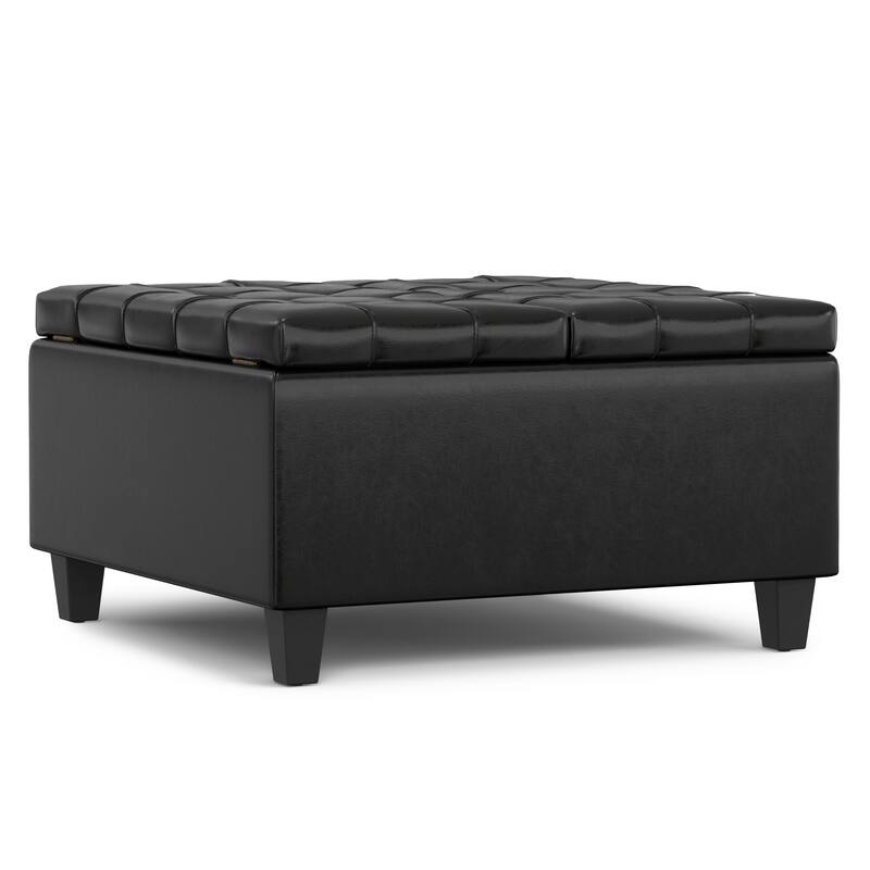 WYNDENHALL Elliot 30 inch Wide Transitional Square Table Ottoman
