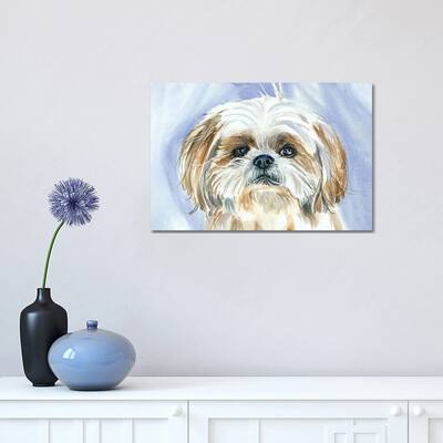 iCanvas "Garden Gnome - Shih Tzu" by Judith Stein Canvas Print