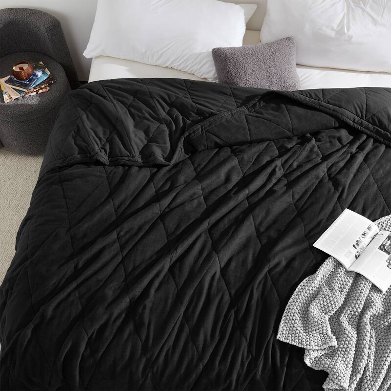 Dark Sky Reserve® - Portugal Made Linen-Cotton Supersoft Comforter - Black