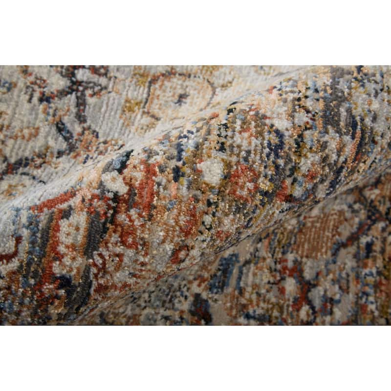 Grand Bazaar Frencess Machine Made Medallion Transitional Area Rug