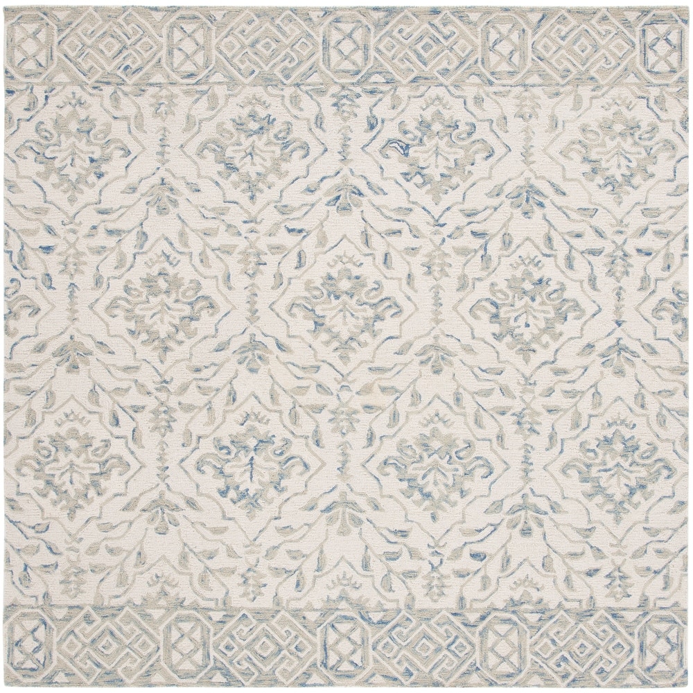 SAFAVIEH Handmade Dip Dye Elvedina Floral Wool Rug