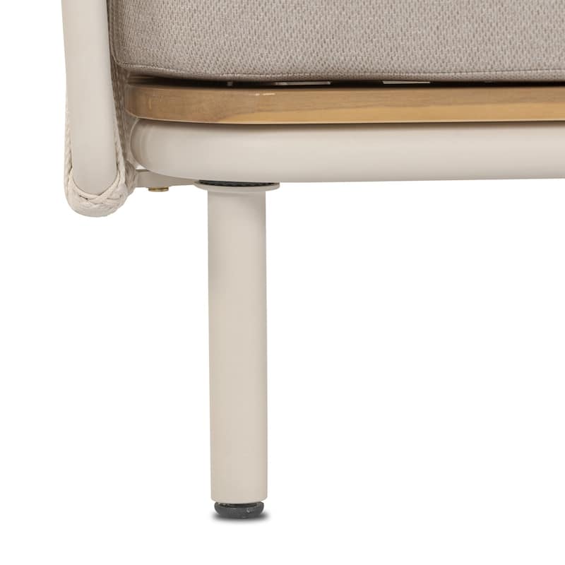 Poly & Bark Salvora Rope-Wrapped Coastal Outdoor Lounge Chair