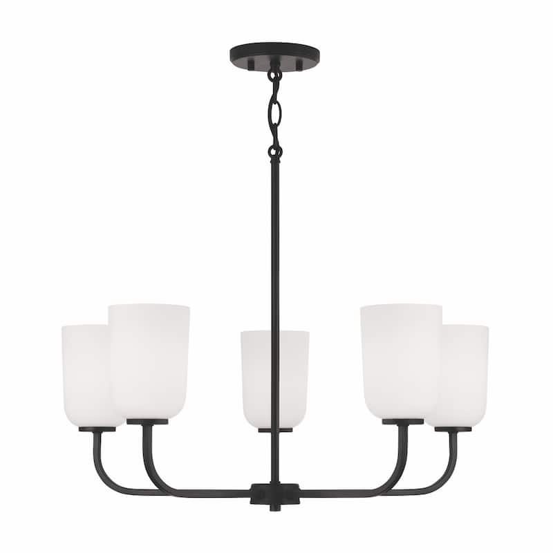 Lawson 5-light Hanging Chandelier - Matte Black