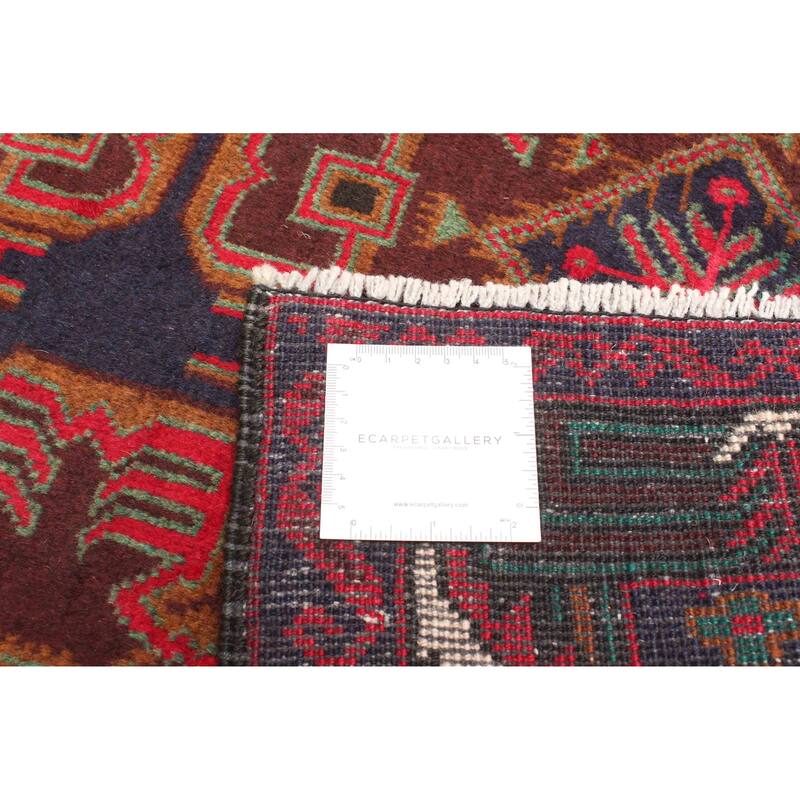 ECARPETGALLERY Hand-knotted Teimani Dark Navy Wool Rug - 3'2 x 5'5