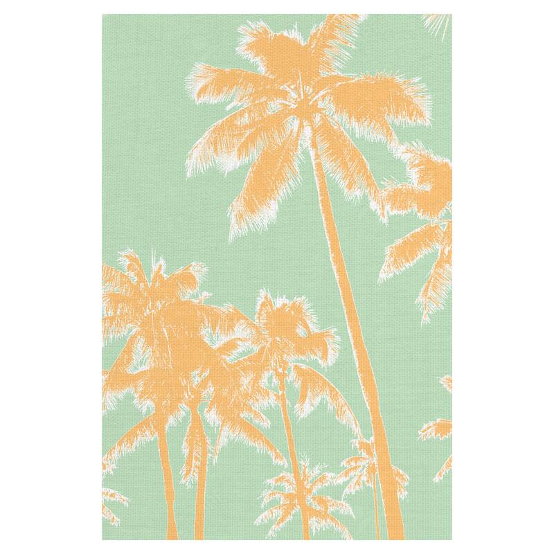 Retro Palms 1 by The Studio Canvas Art Print