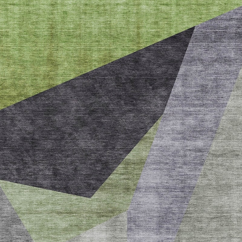 HomeRoots Abstract Transitional Rectangle Outdoor Rug