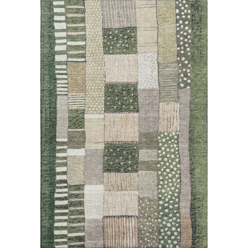 Premium Washable Super Soft Modern Patchwork Mayfield Rug