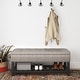 preview thumbnail 11 of 136, WYNDENHALL Essex 44 inch Wide Transitional Rectangle Ottoman Bench