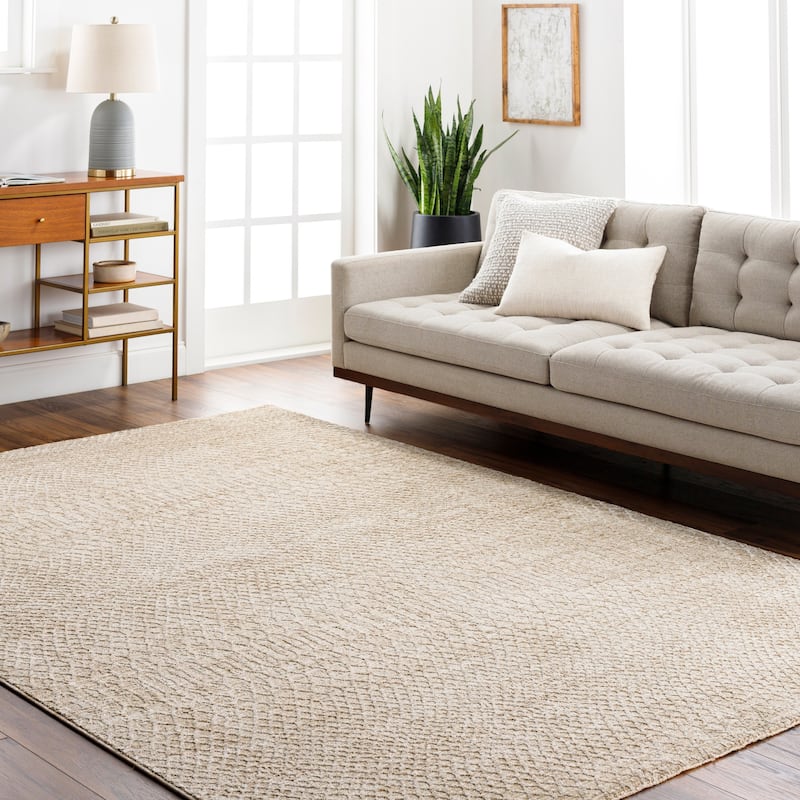 Olson Global Area Rug - Taupe - 5'3" Round