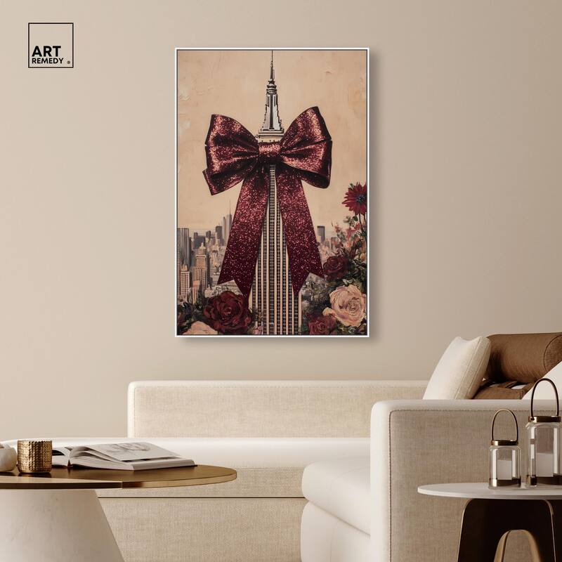 Sparkling Empire State Building Canvas by Art Remedy