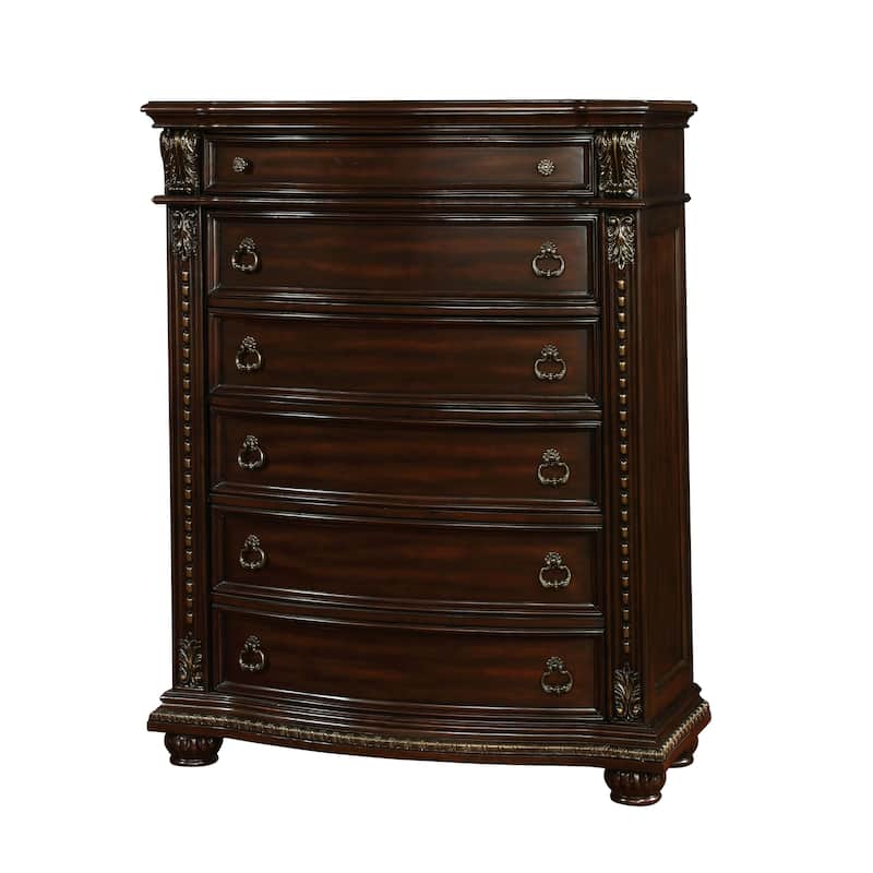 Furniture of America Etane Traditional Solid Wood 6-Drawer Chest