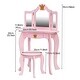 preview thumbnail 6 of 11, 2-in-1 Princess Vanity Set,Princess Makeup Table with Mirror