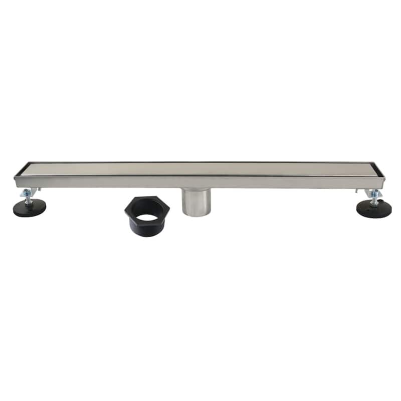 Kingston Brass Watercourse 24-Inch Stainless Steel Linear Shower Drain - Brushed Nickel