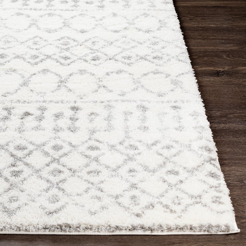 Livabliss Akai Plush Moroccan Stripe Area Rug
