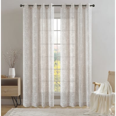 Sheila Light Filtering Grommet Curtain Panel - 52" x 84"