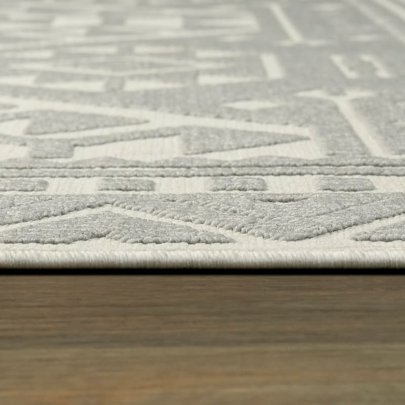 Alessi Global Geometric Indoor/Outdoor Area Rug