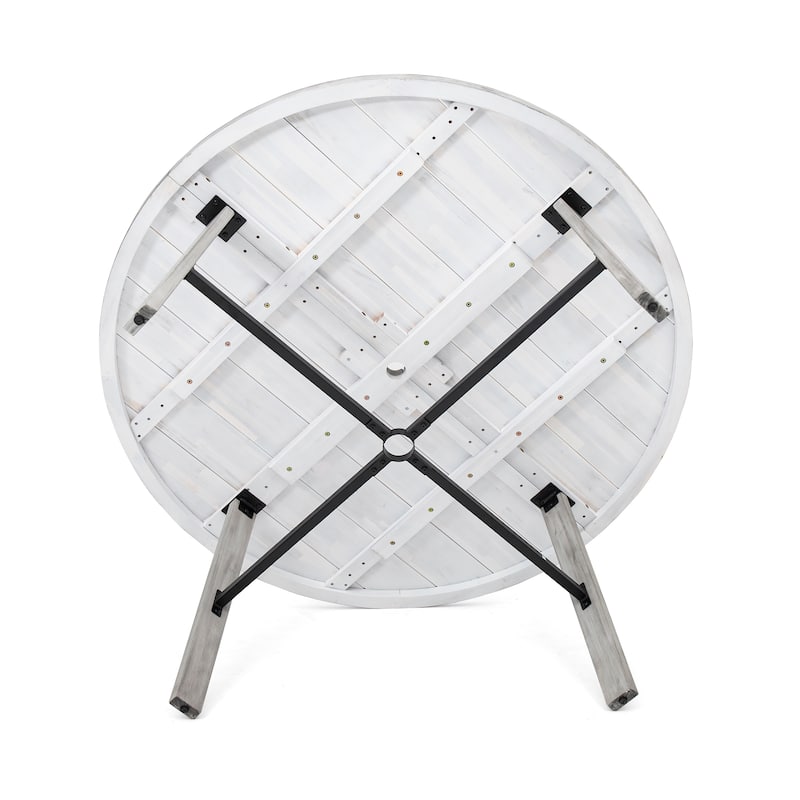 Outdoor Dinning Table with an Umbrella Hole for Patio, Backyard, Garden
