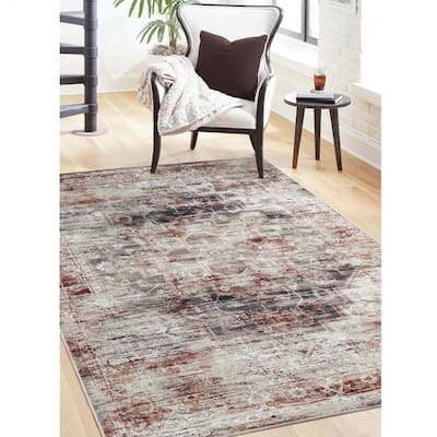Superior Canary Medallion Machine Washable Indoor Area Rug or Runner