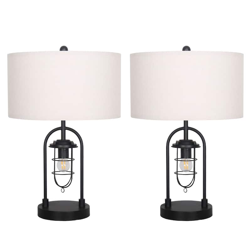 Bedroom Nightstand Lamps Set of 2