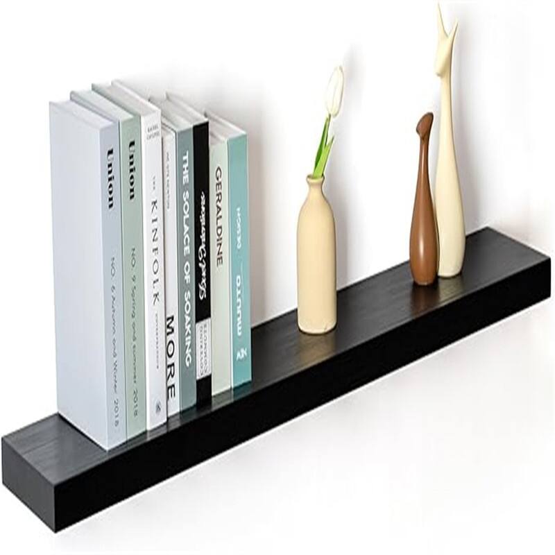 Large Storage Shelves - 8"D x 48"W x 1.6"H - black