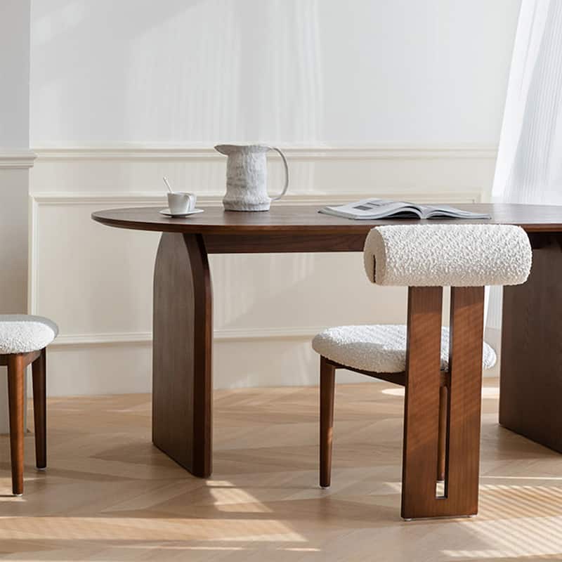 Modern Solid Wood Dining Chairs with 4 legs, Side Chairs (Set of 2)