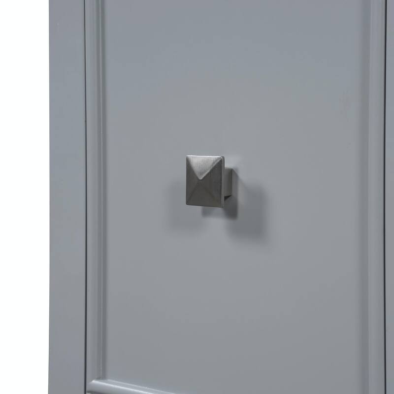 30" Bathroom Vanity with Ceramic Sink, Flip-Out Plumbing Drawer, Soft Close Doors & Drawers