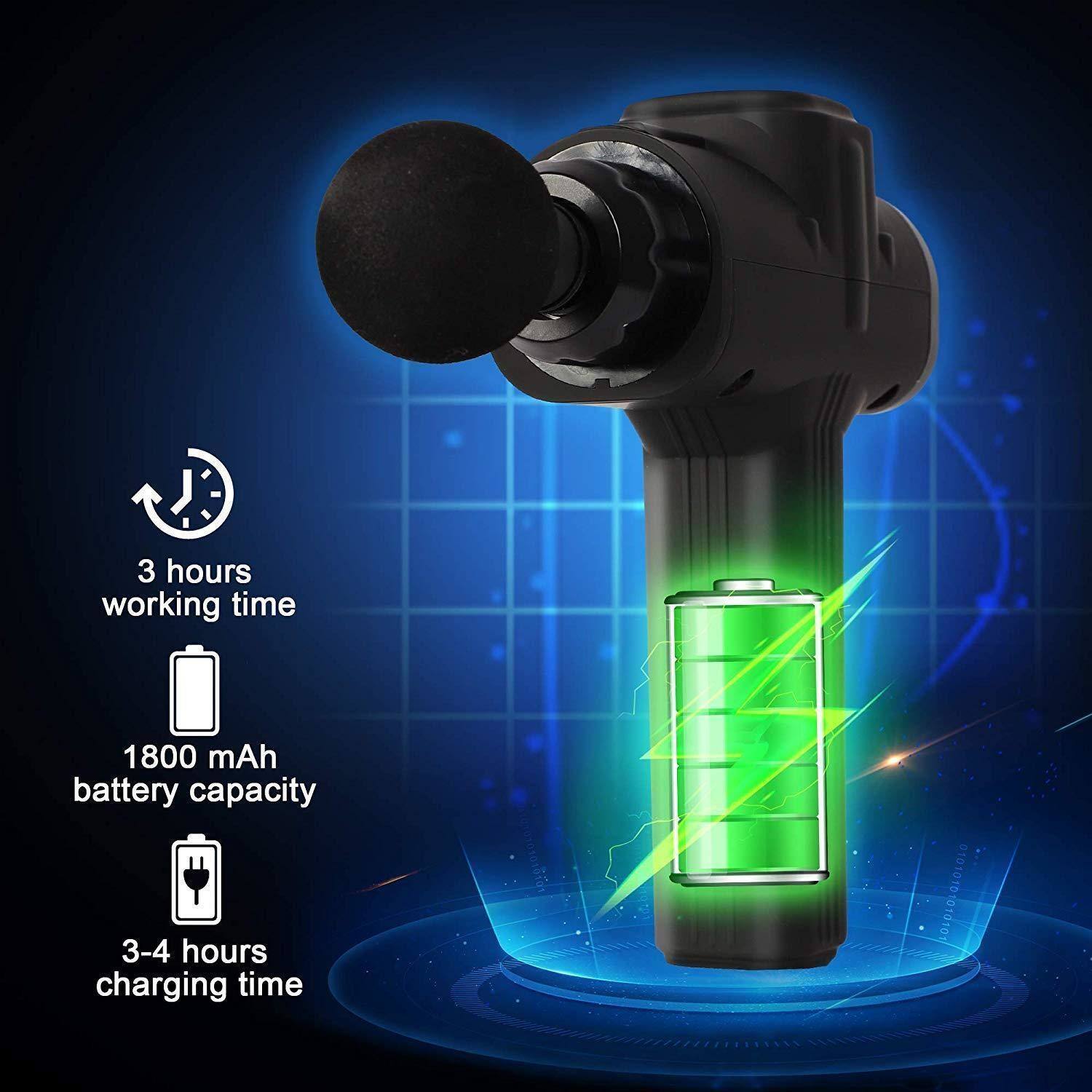 Percussion Massage Gun Deep Tissue Percussion Muscle Massager 6.5 x 2