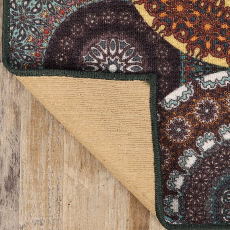 Superior Evaline Medallion Non-Slip Indoor Outdoor Area Rug