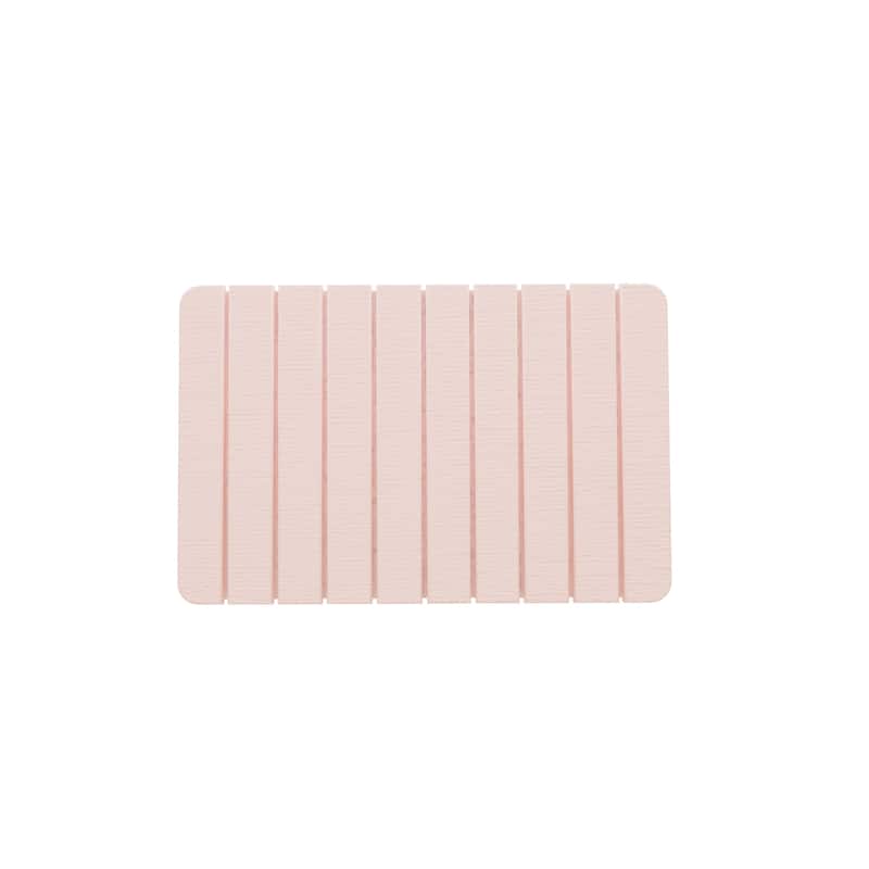 Diatomite Quick Dry Stone Medium 24" x 15" Bath Mat - Salmon Pink