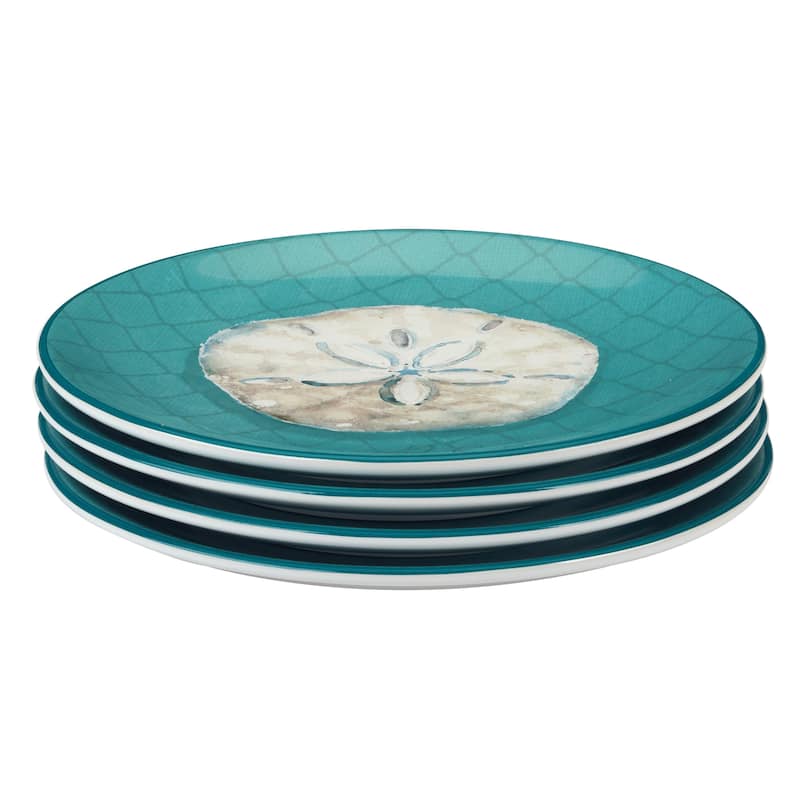 Certified International Ocean View Set of 4 Salad Plates - 9" Diam x 1"