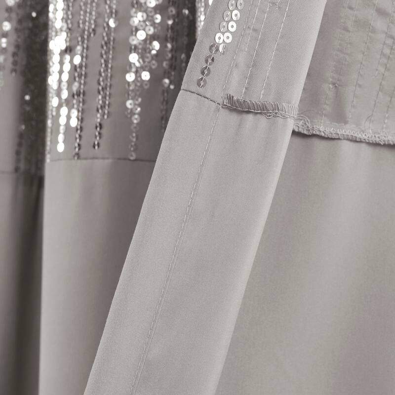 Lush Decor Shimmer Sequins Window Curtain Panel Pair - 84" x 42" - 84" x 42"