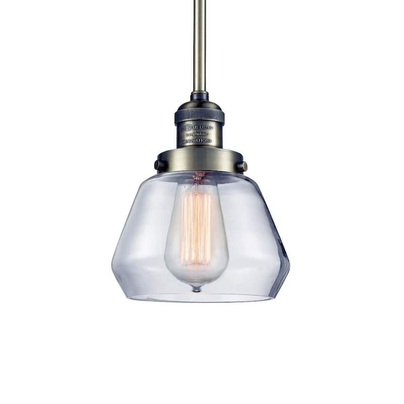 Innovations Lighting Fulton Single Light 7" Wide Mini Pendant with