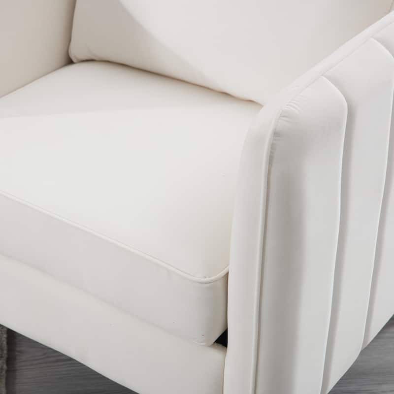 Accent Chair for Living Room, =Comfy Single Sofa Chair Mid-Century Modern Armchair
