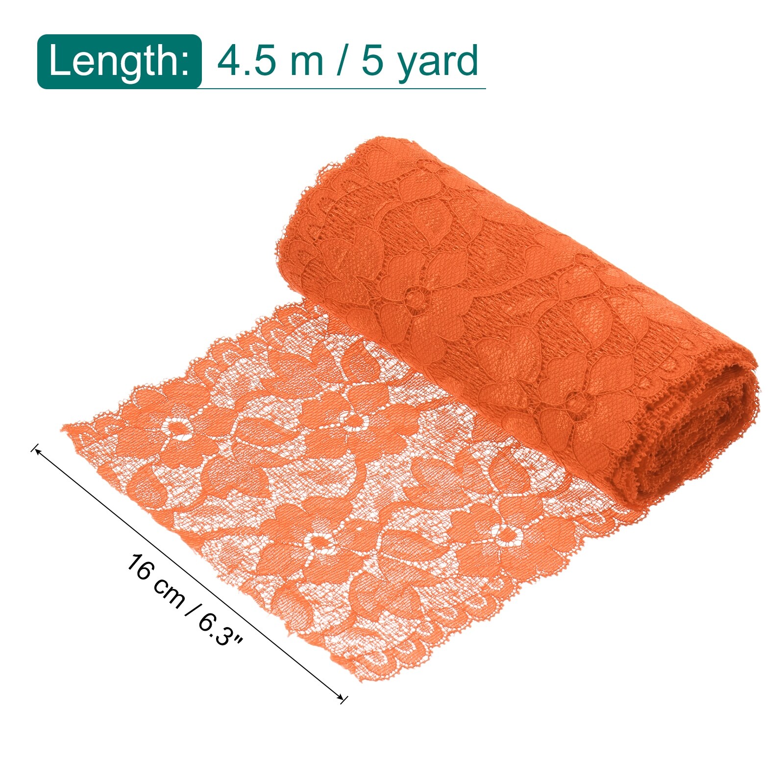 Lace Ribbon Floral Pattern Lace Trim Ribbon for DIY Crafts, Gift Wrapping Bouquets, Wedding Decor, and Sewing Making