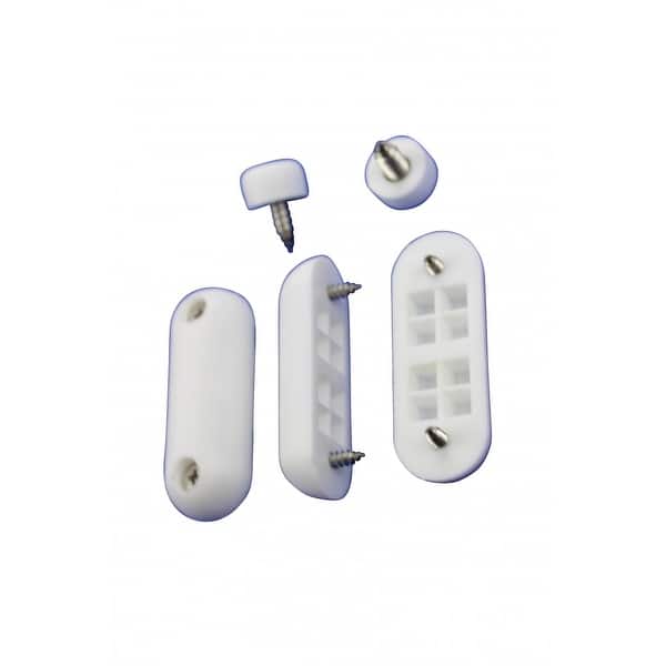 Shop Black Friday Deals On Toilet Seat Bumpers White Silicon Pack Of 7 Overstock 14047937