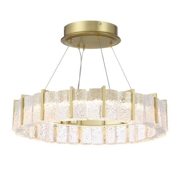 slide 1 of 1, Minka Lavery 2418-L Sevryn 20" Wide LED Semi-Flush Ceiling Fixture /