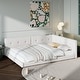 preview thumbnail 19 of 22, Upholstered Full Size Platform Bed with USB Ports