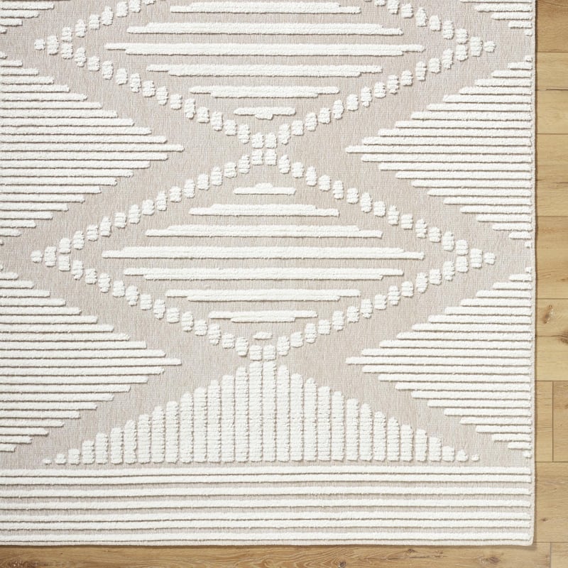 Livabliss Lyna Global Diamond Washable Area Rug
