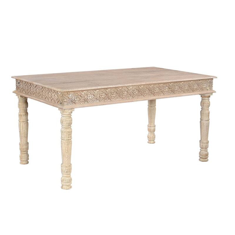 Milton Carved Solid Wood Dining Set